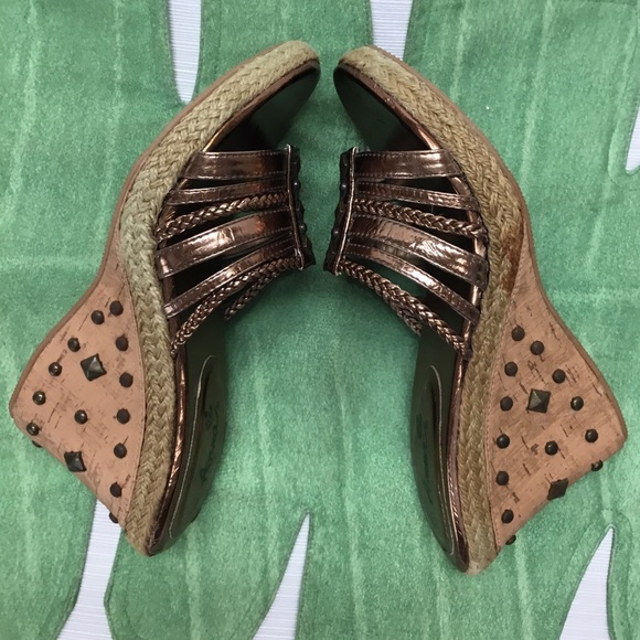 New Embellished Wedges by Anna - Picture 5 of 8